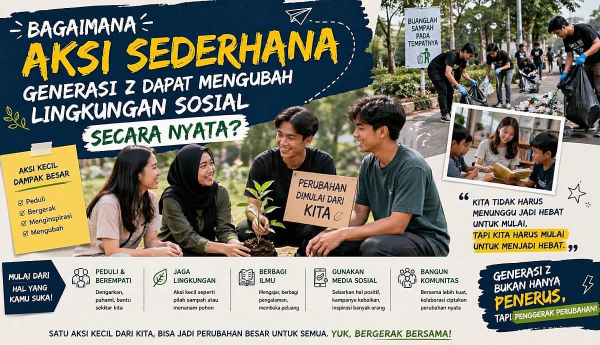 Bagaimana Aksi Sederhana Generasi Z Dapat Mengubah Lingkungan Sosial Secara Nyata?