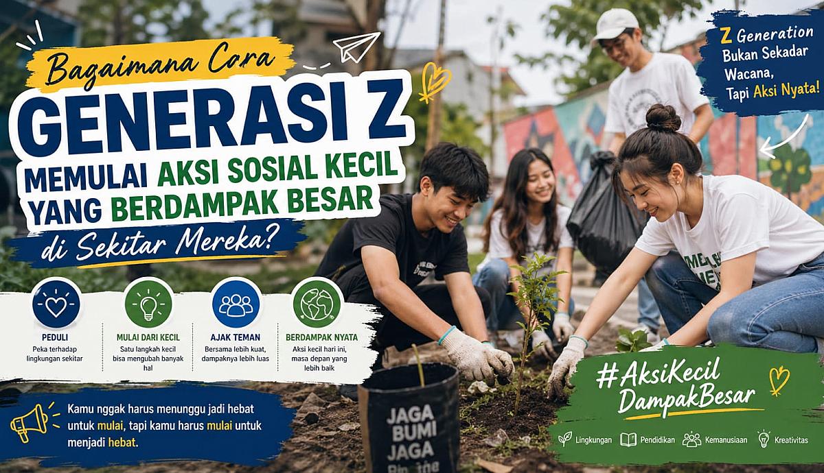 Bagaimana Cara Generasi Z Memulai Aksi Sosial Kecil yang Berdampak Besar di Sekitar Mereka?