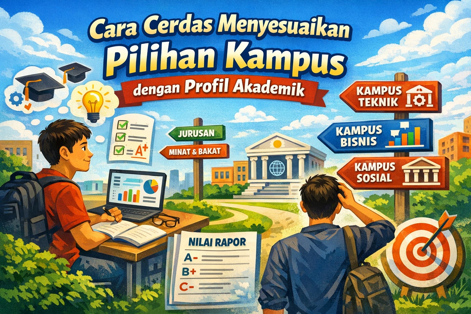 Cara Cerdas Menyesuaikan Pilihan Kampus dengan Profil Akademik