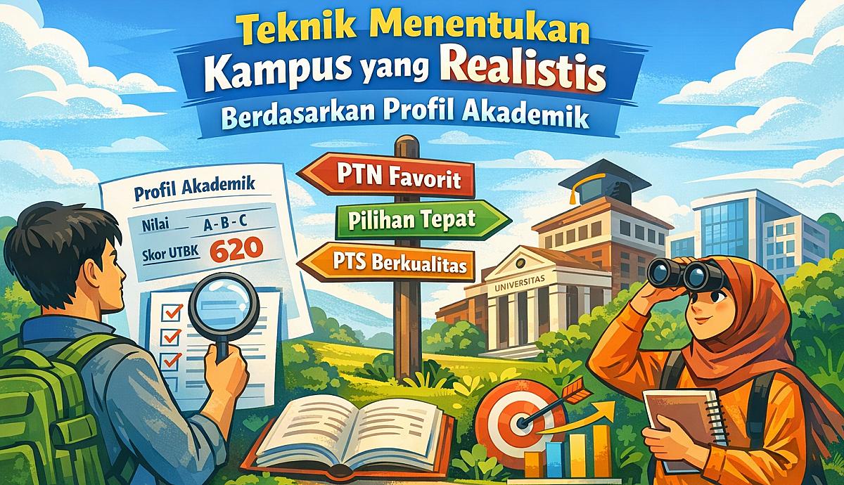Teknik Menentukan Kampus yang Realistis Berdasarkan Profil Akademik