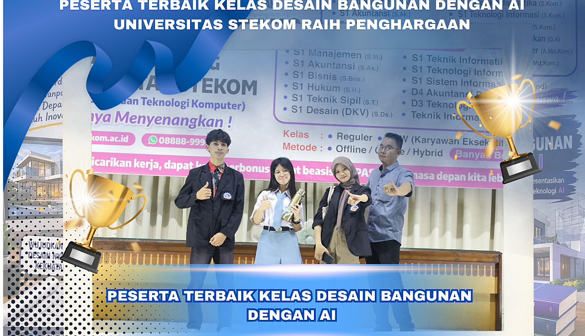 Pelatihan Peningkatan Kompetensi Siswa Kelas Desain Bangunan dengan AI di Universitas STEKOM Semarang Bersama SMK PL TARCISIUS, SMAN 2 MRANGGEN, dan SMK TLOGOSARI Semarang