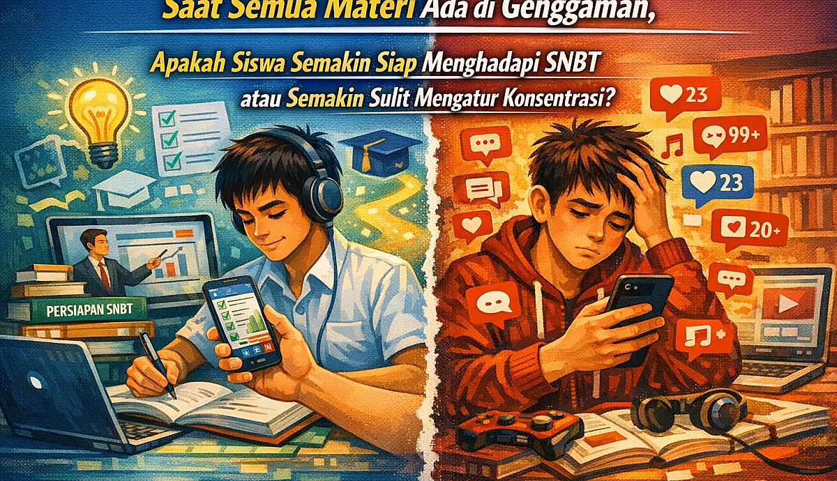 Saat Semua Materi Ada di Genggaman, Apakah Siswa Semakin Siap Menghadapi SNBT atau Semakin Sulit Mengatur Konsentrasi?