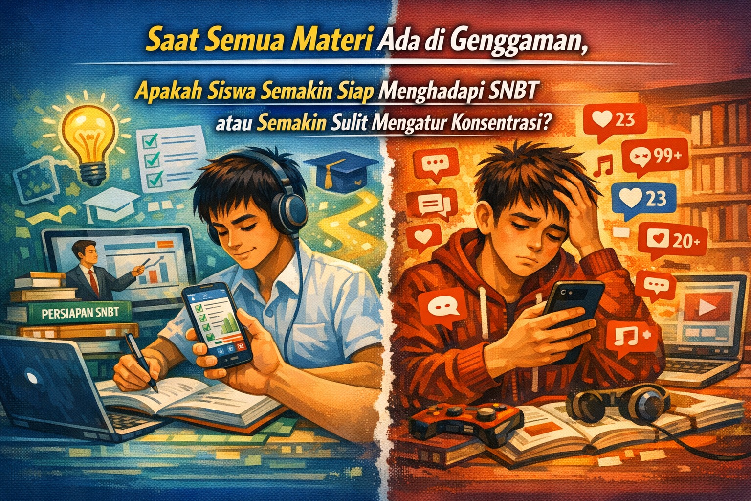 Saat Semua Materi Ada di Genggaman, Apakah Siswa Semakin Siap Menghadapi SNBT atau Semakin Sulit Mengatur Konsentrasi?