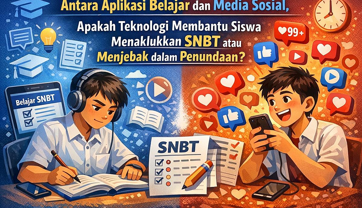 Antara Aplikasi Belajar dan Media Sosial, Apakah Teknologi Membantu Siswa Menaklukkan SNBT atau Menjebak dalam Penundaan?
