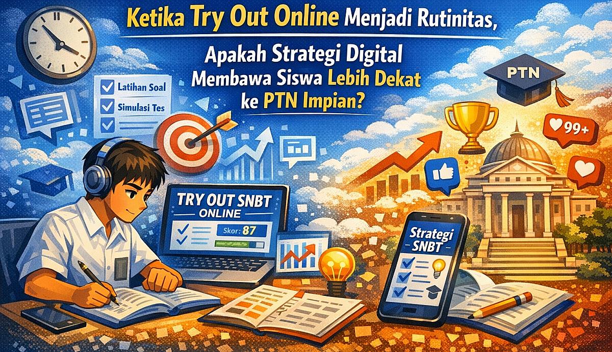 Ketika Try Out Online Menjadi Rutinitas, Apakah Strategi Digital Membawa Siswa Lebih Dekat ke PTN Impian?