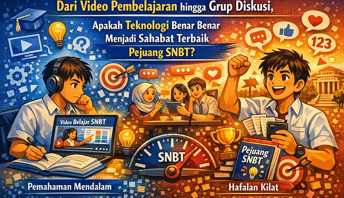 Dari Video Pembelajaran hingga Grup Diskusi, Apakah Teknologi Benar Benar Menjadi Sahabat Terbaik Pejuang SNBT?