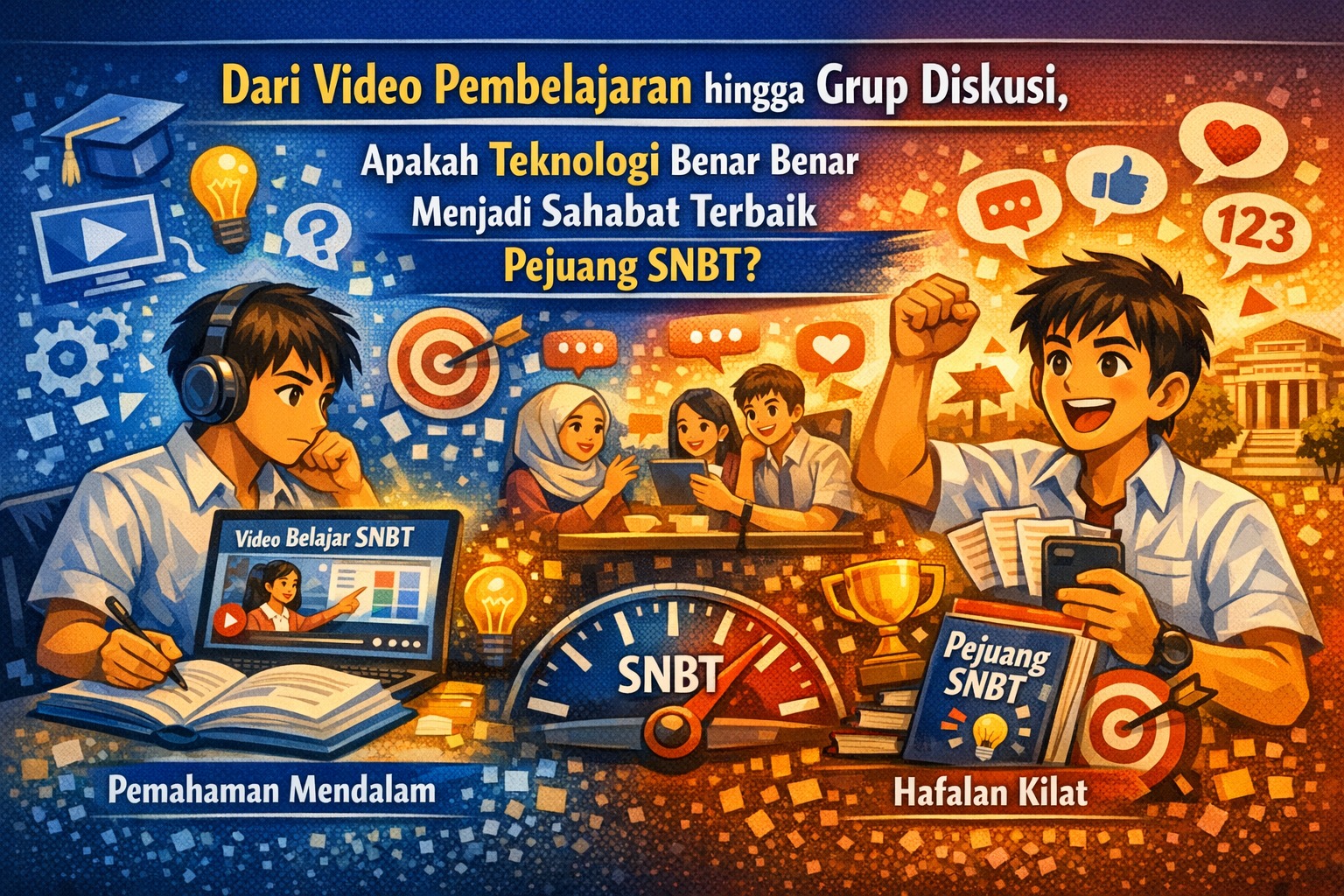 Dari Video Pembelajaran hingga Grup Diskusi, Apakah Teknologi Benar Benar Menjadi Sahabat Terbaik Pejuang SNBT?