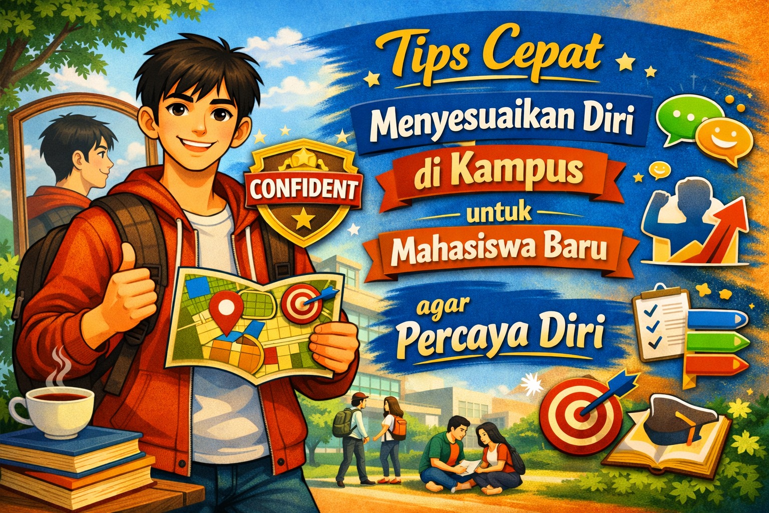 Tips Cepat Menyesuaikan Diri di Kampus untuk Mahasiswa Baru agar Percaya Diri