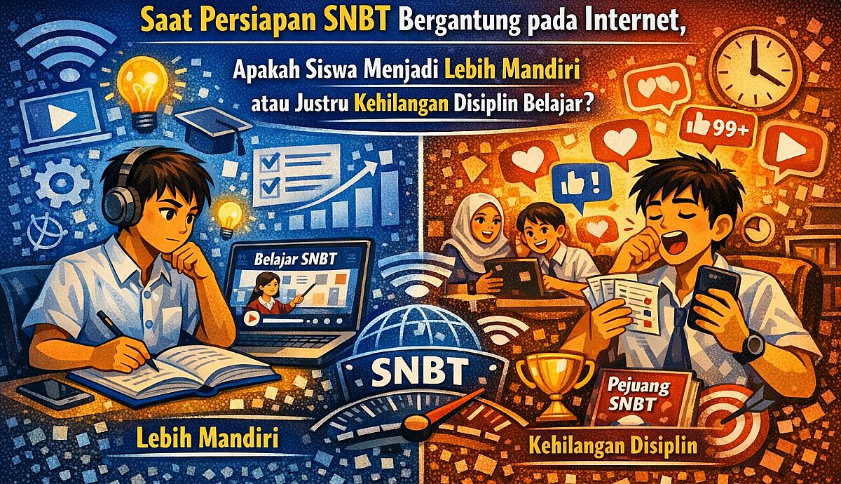 Saat Persiapan SNBT Bergantung pada Internet, Apakah Siswa Menjadi Lebih Mandiri atau Justru Kehilangan Disiplin Belajar?