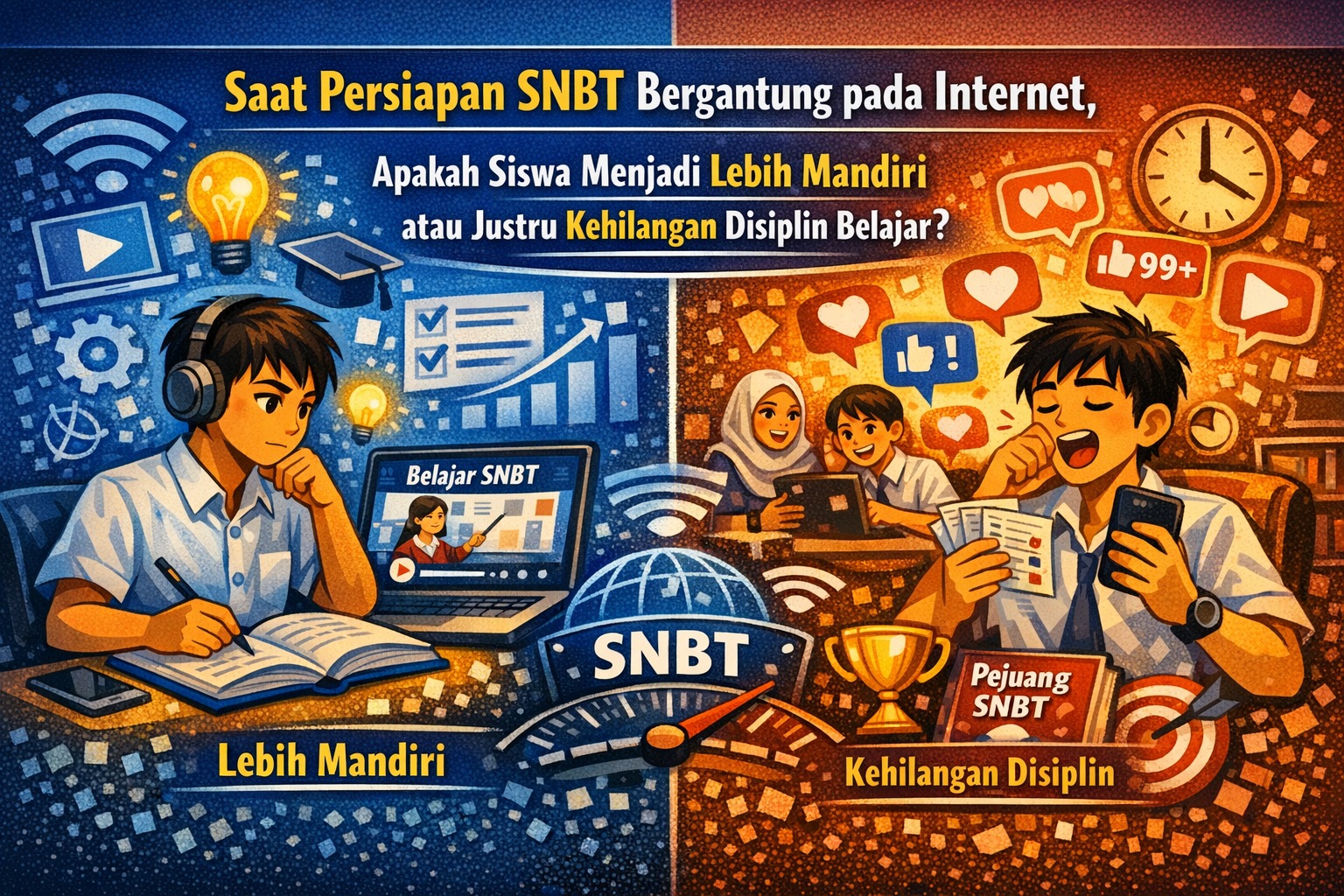 Saat Persiapan SNBT Bergantung pada Internet, Apakah Siswa Menjadi Lebih Mandiri atau Justru Kehilangan Disiplin Belajar?