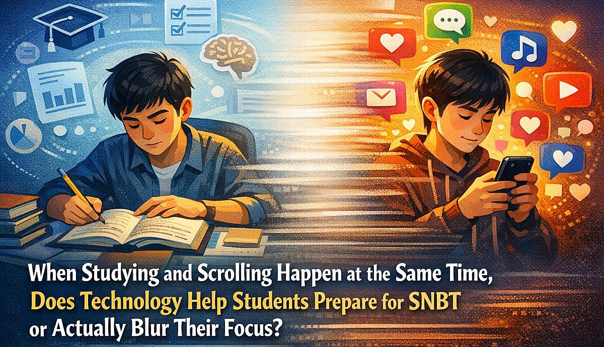 WHEN STUDYING AND SCROLLING HAPPEN AT THE SAME TIME, DOES TECHNOLOGY HELP STUDENTS PREPARE FOR SNBT OR ACTUALLY BLUR THEIR FOCUS?