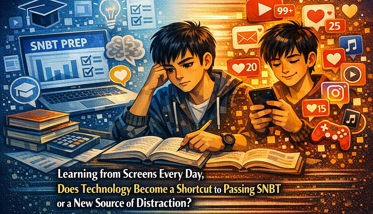 LEARNING FROM SCREENS EVERY DAY, DOES TECHNOLOGY BECOME A SHORTCUT TO PASSING SNBT OR A NEW SOURCE OF DISTRACTION?