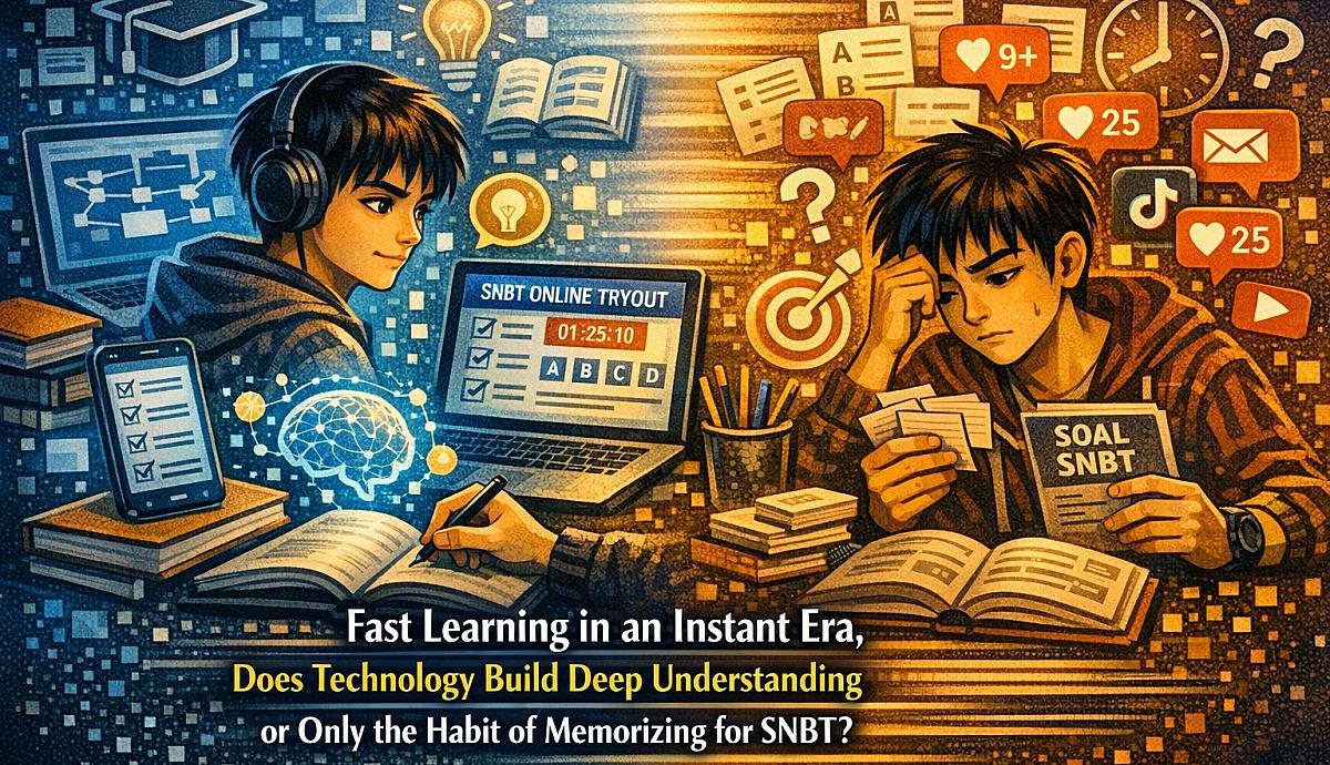 FAST LEARNING IN AN INSTANT ERA, DOES TECHNOLOGY BUILD DEEP UNDERSTANDING OR ONLY THE HABIT OF MEMORIZING FOR SNBT?