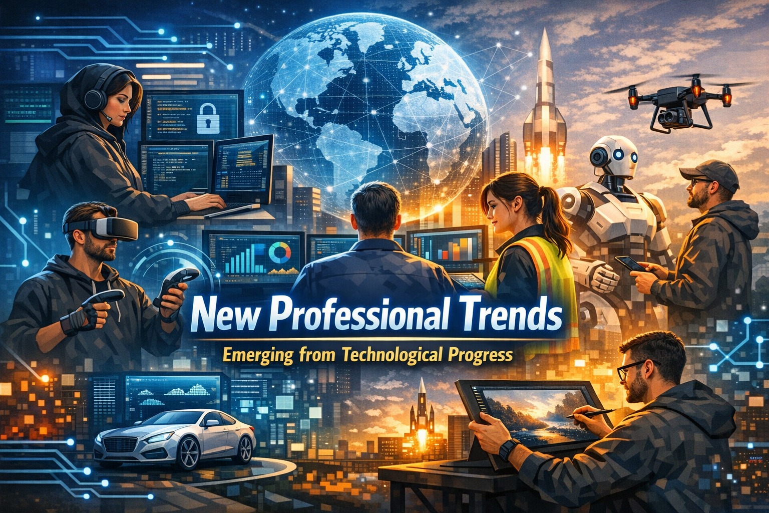 New Professional Trends Emerging from Technological Progress