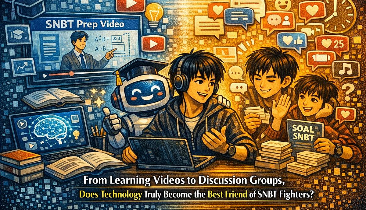 FROM LEARNING VIDEOS TO DISCUSSION GROUPS, DOES TECHNOLOGY TRULY BECOME THE BEST FRIEND OF SNBT FIGHTERS?