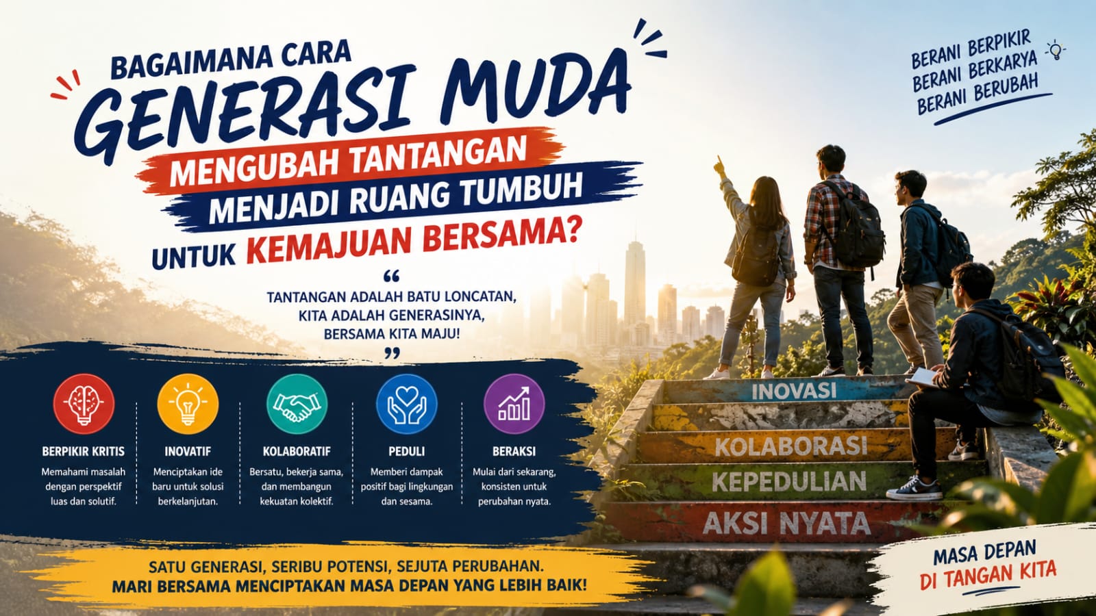Bagaimana Cara Generasi Muda Mengubah Tantangan Menjadi Ruang Tumbuh untuk Kemajuan Bersama?