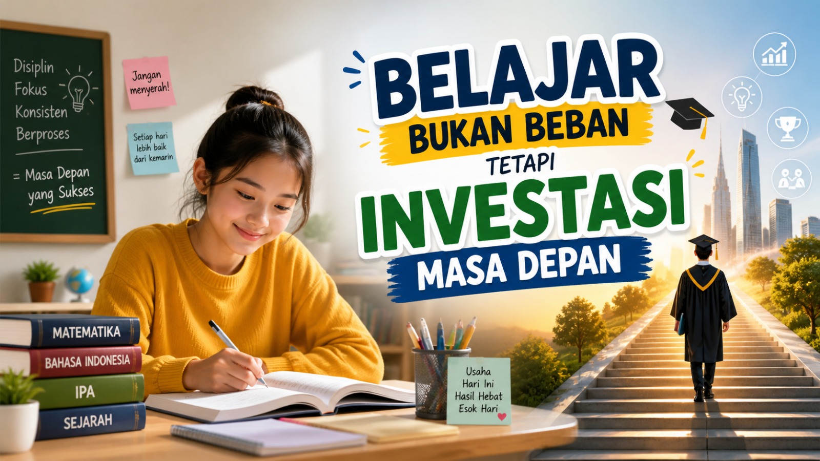 Belajar bukan beban tetapi investasi masa depan