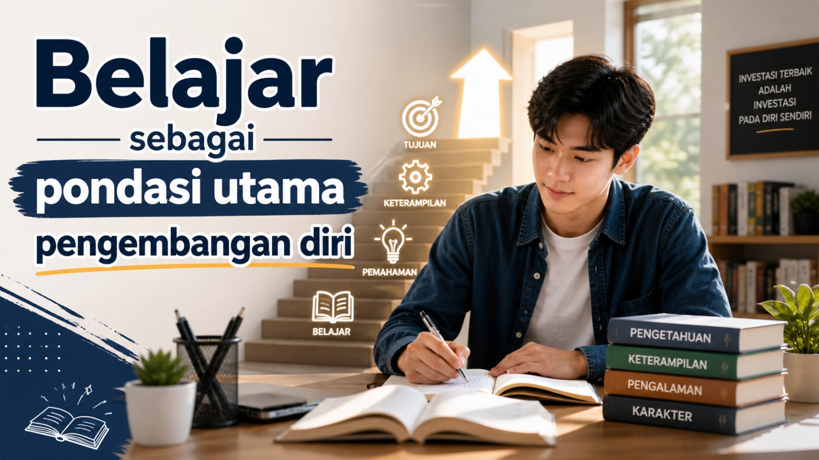 Belajar sebagai pondasi utama pengembangan diri