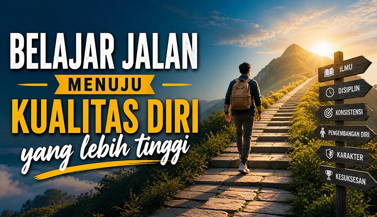Belajar jalan menuju kualitas diri yang lebih tinggi