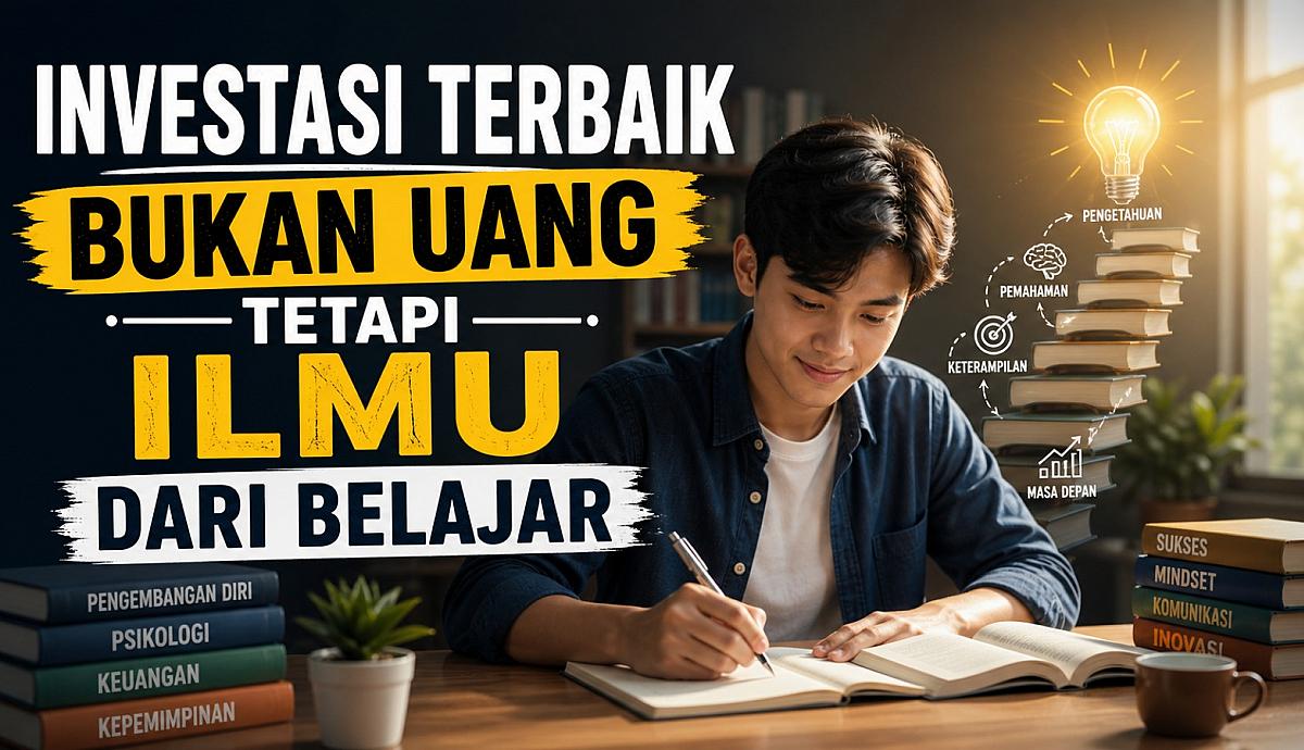 Investasi terbaik bukan uang tetapi ilmu dari belajar