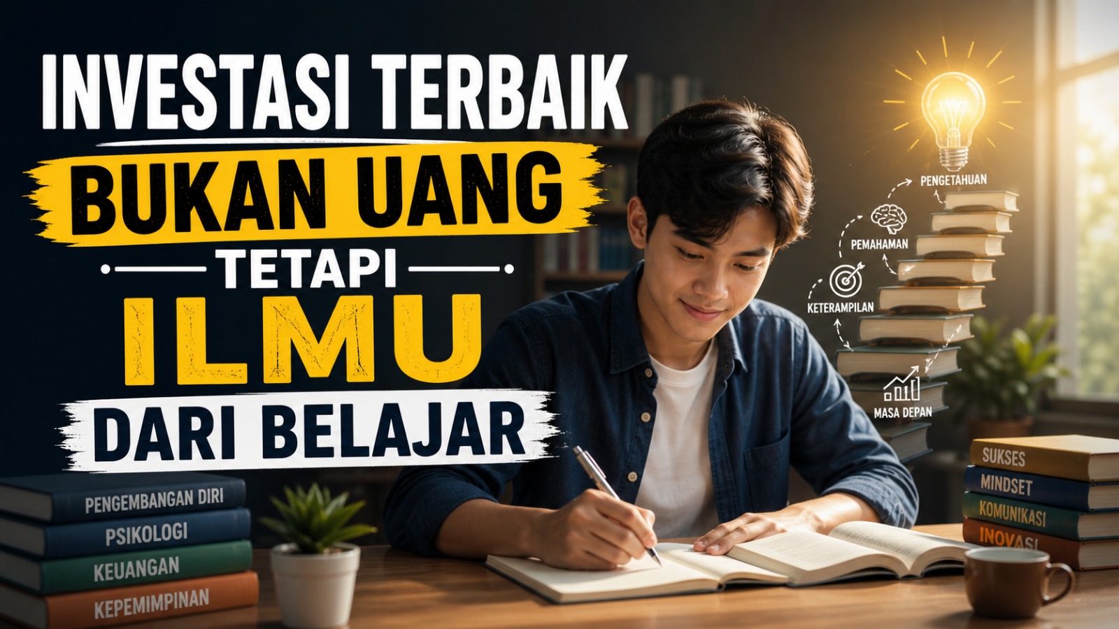 Investasi terbaik bukan uang tetapi ilmu dari belajar