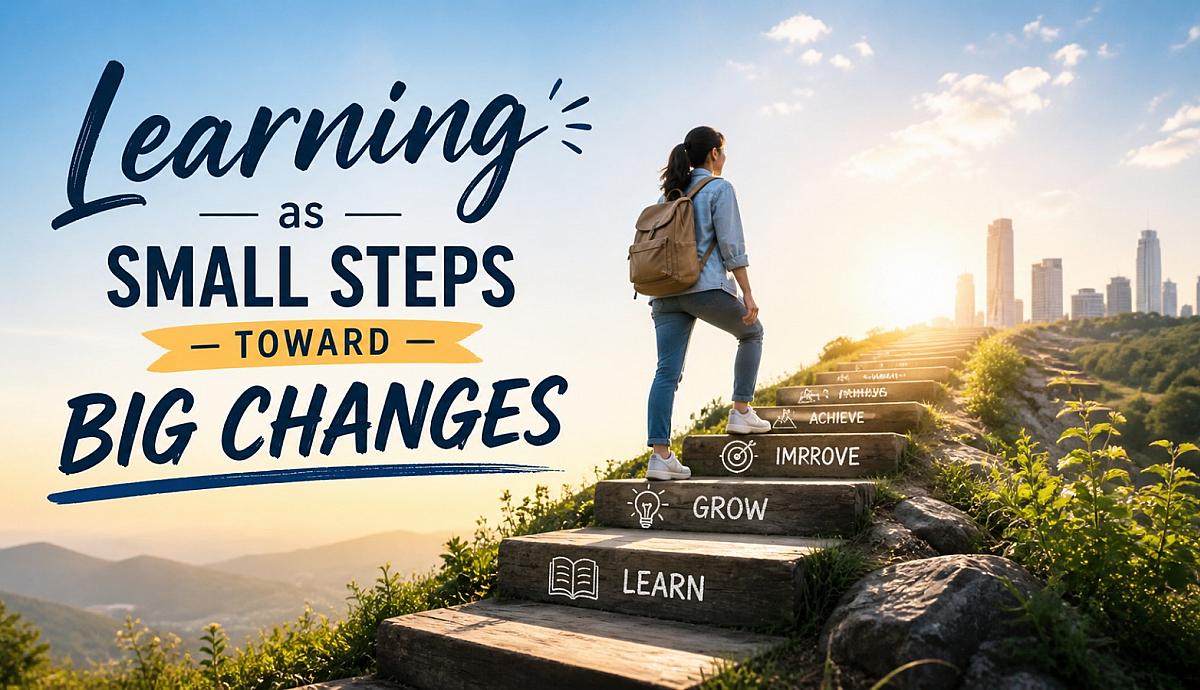 Learning as small steps toward big changes