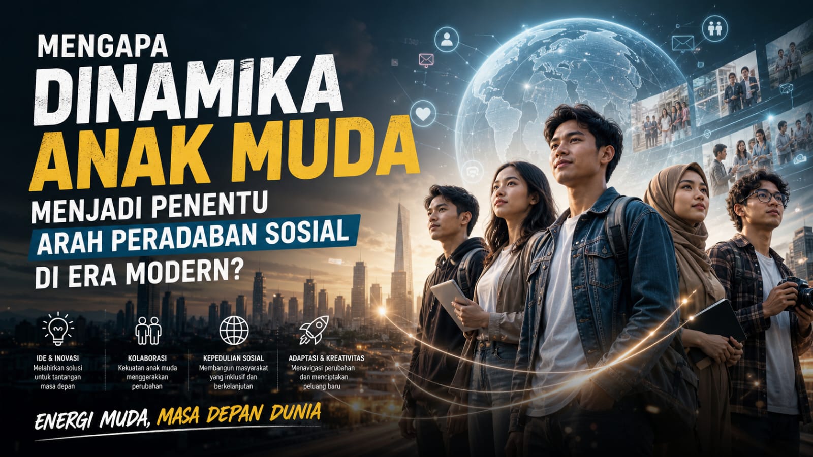 Mengapa Dinamika Anak Muda Menjadi Penentu Arah Peradaban Sosial di Era Modern?