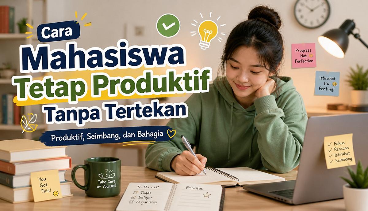 Cara Mahasiswa Tetap Produktif Tanpa Tertekan