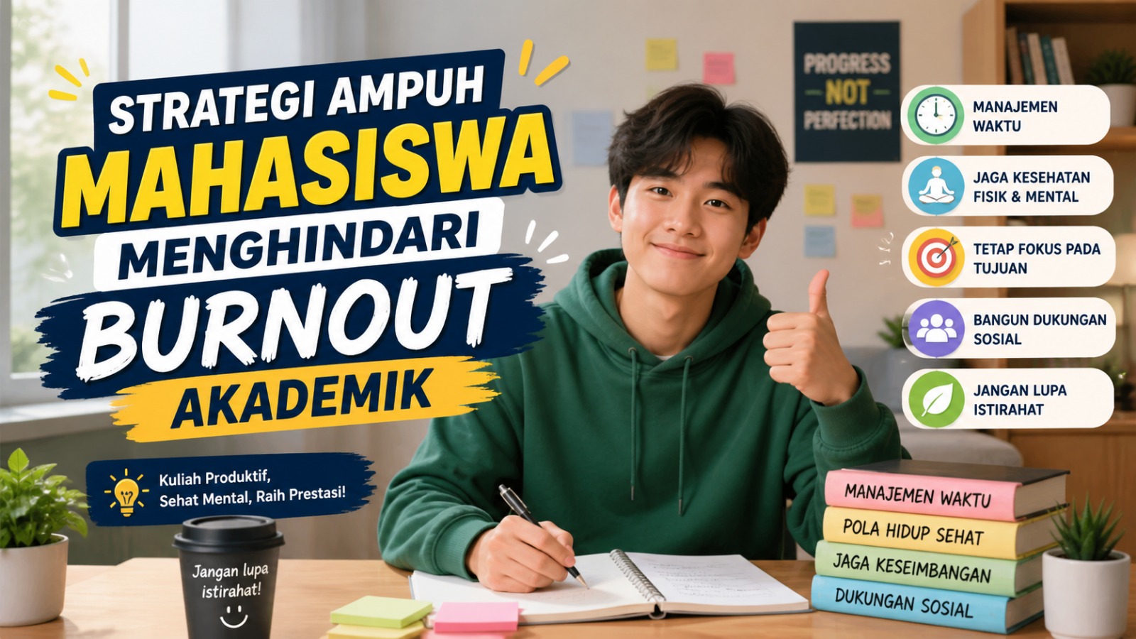 Strategi Ampuh Mahasiswa Menghindari Burnout Akademik