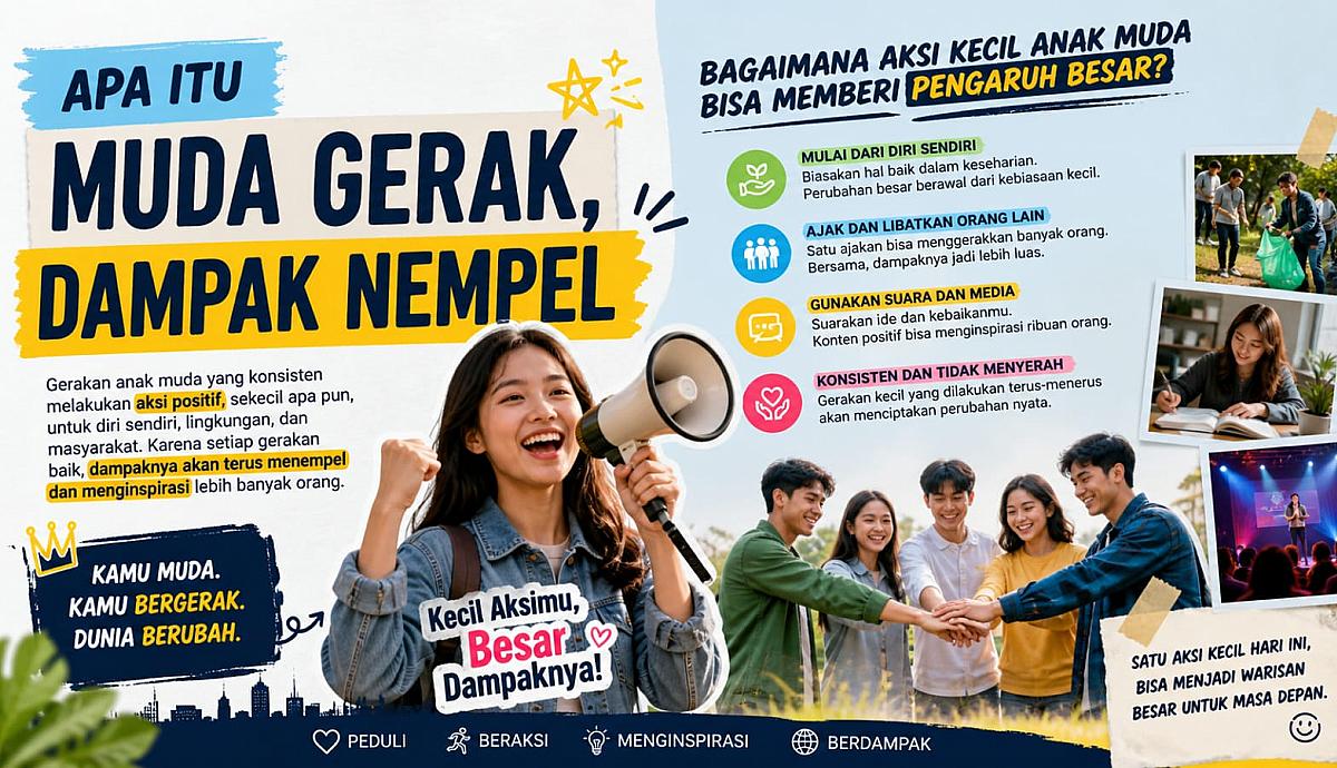 Apa Itu “Muda Gerak, Dampak Nempel” dan Bagaimana Aksi Kecil Anak Muda Bisa Memberi Pengaruh Besar?