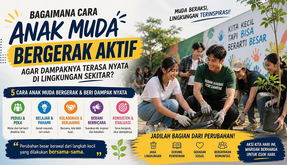 Bagaimana Cara Anak Muda Bergerak Aktif Agar Dampaknya Terasa Nyata di Lingkungan Sekitar?