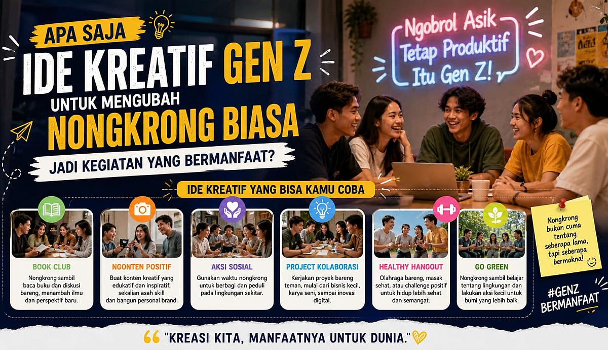 Apa Saja Ide Kreatif Gen Z untuk Mengubah Nongkrong Biasa Jadi Kegiatan yang Bermanfaat?