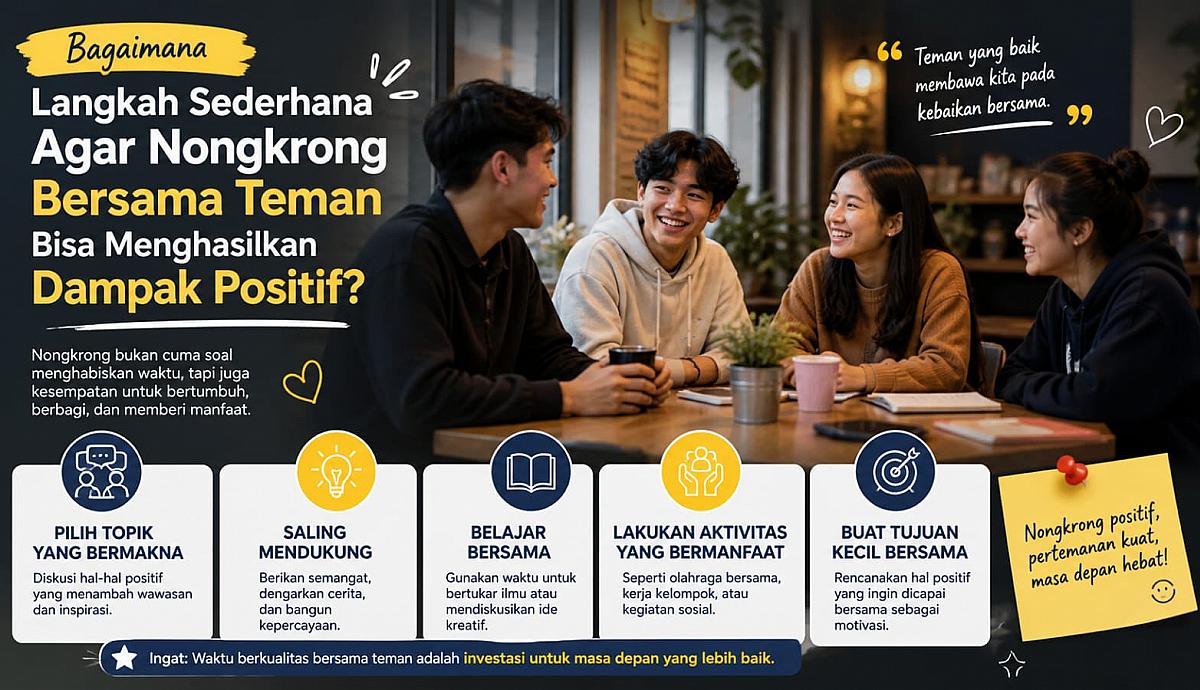 Bagaimana Langkah Sederhana Agar Nongkrong Bersama Teman Bisa Menghasilkan Dampak Positif?