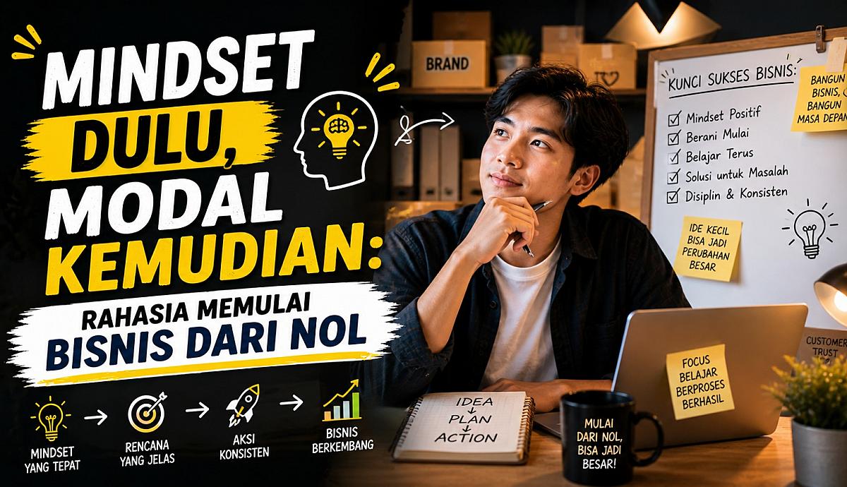 Mindset Dulu, Modal Kemudian: Rahasia Memulai Bisnis dari Nol