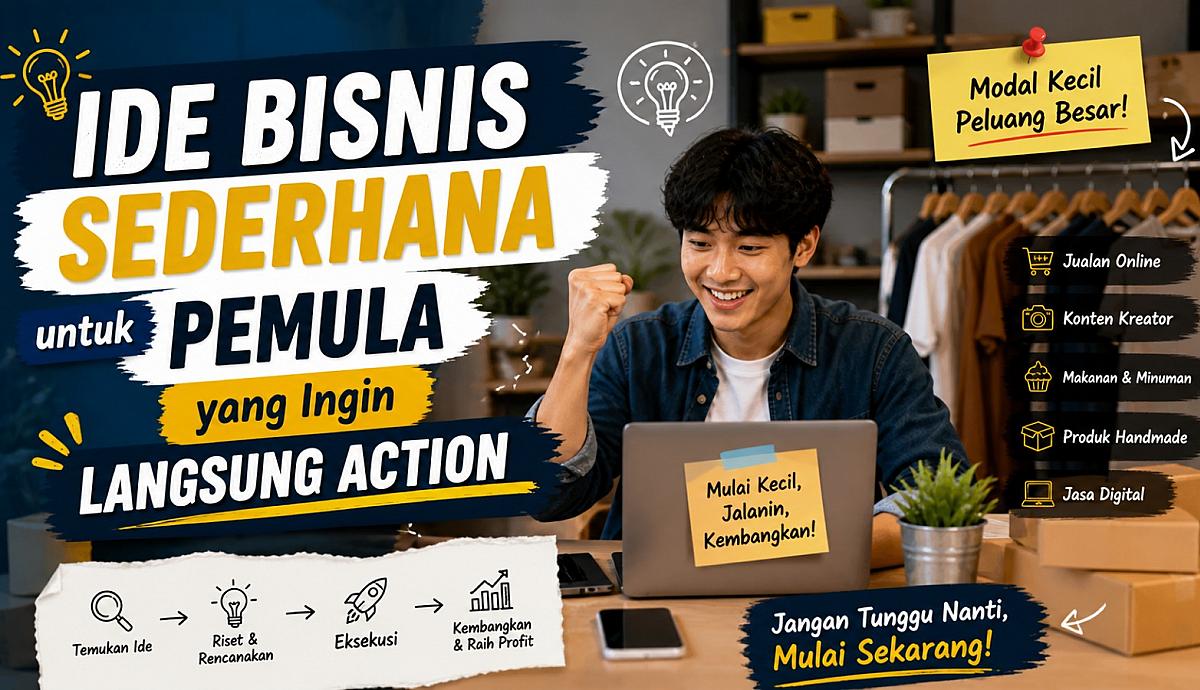 Ide Bisnis Sederhana untuk Pemula yang Ingin Langsung Action