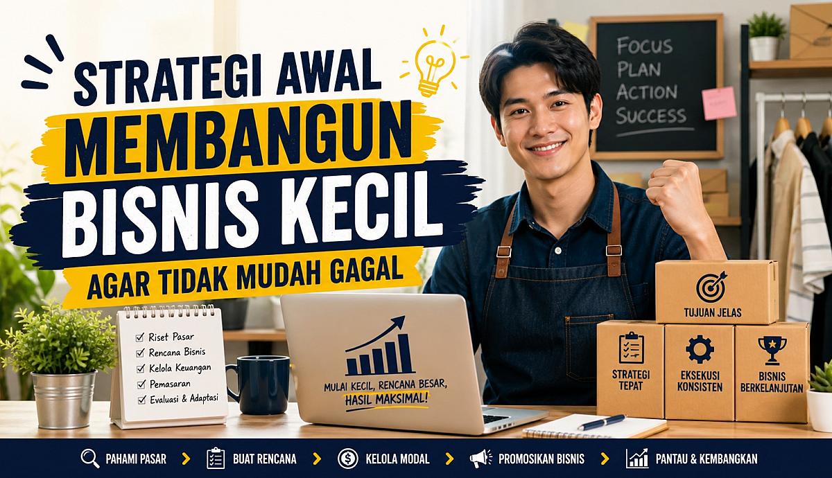 Strategi Awal Membangun Bisnis Kecil agar Tidak Mudah Gagal
