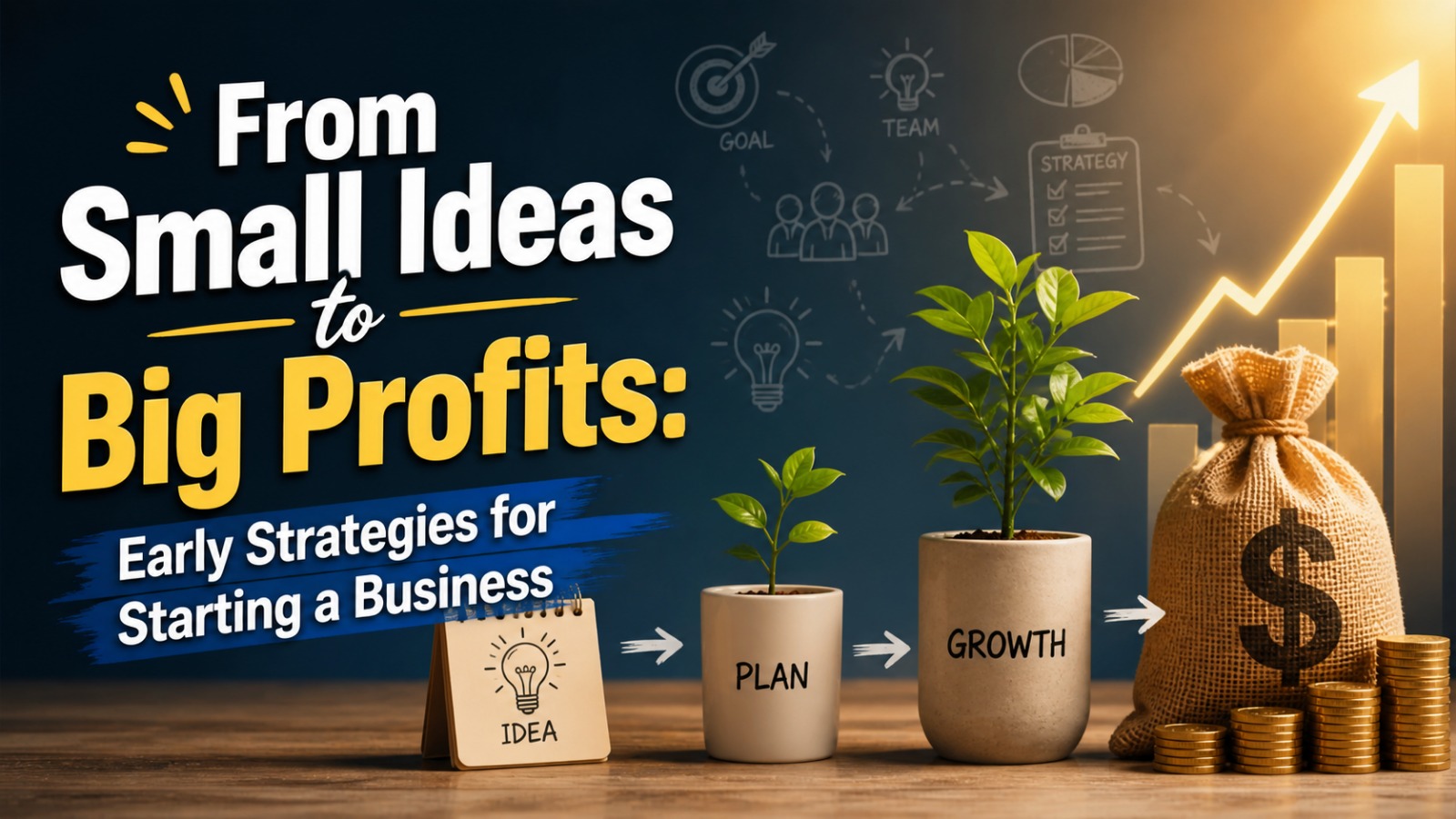 From Small Ideas to Big Profits: Early Strategies for Starting a Business