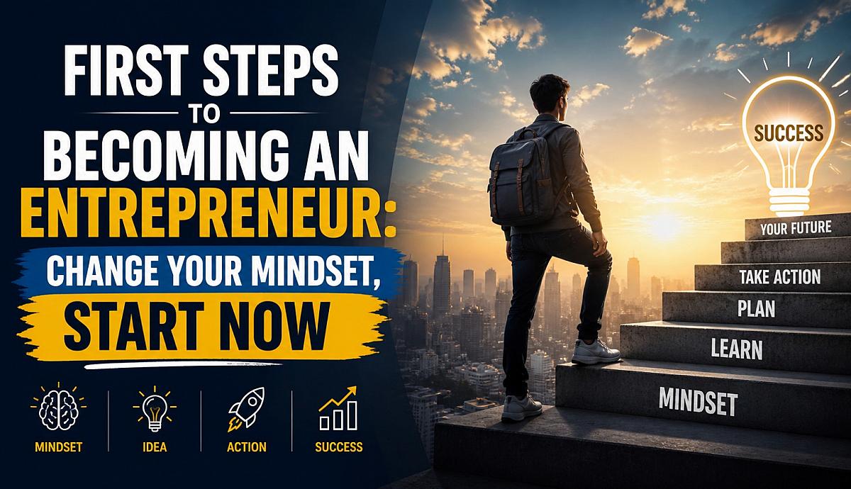 First Steps to Becoming an Entrepreneur: Change Your Mindset, Start Now