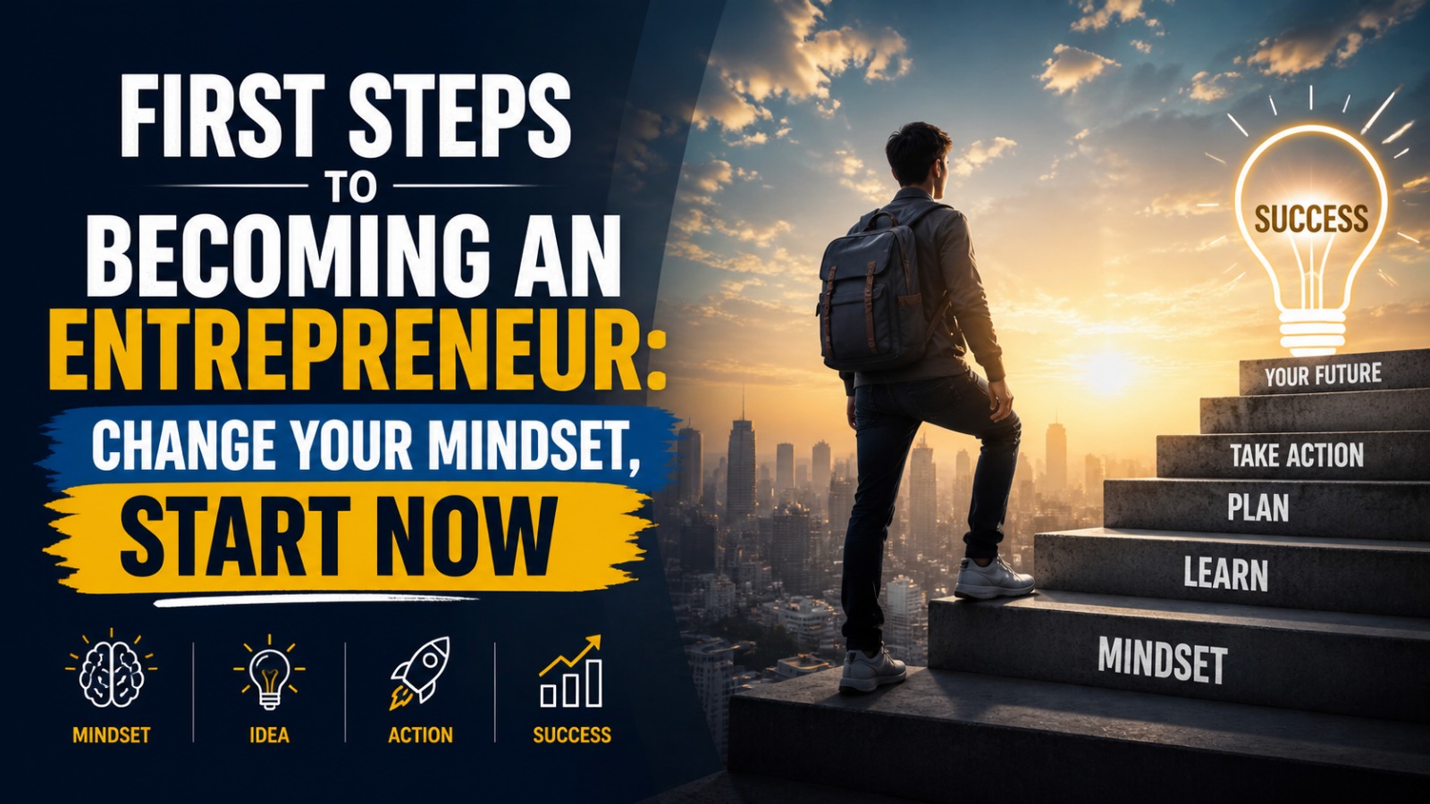 First Steps to Becoming an Entrepreneur: Change Your Mindset, Start Now