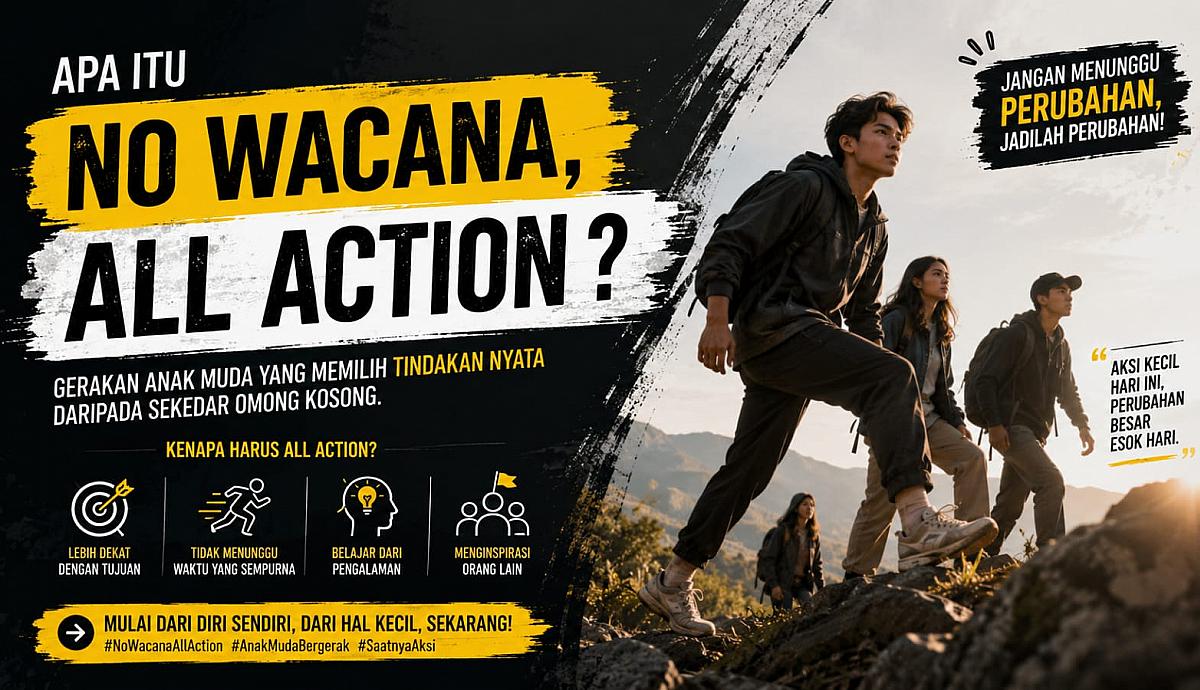 Apa Itu “No Wacana, All Action” dan Bagaimana Anak Muda Bisa Langsung Bergerak Tanpa Banyak Bicara?