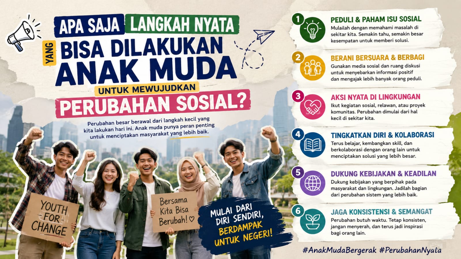 Apa Saja Langkah Nyata yang Bisa Dilakukan Anak Muda untuk Mewujudkan Perubahan Sosial?