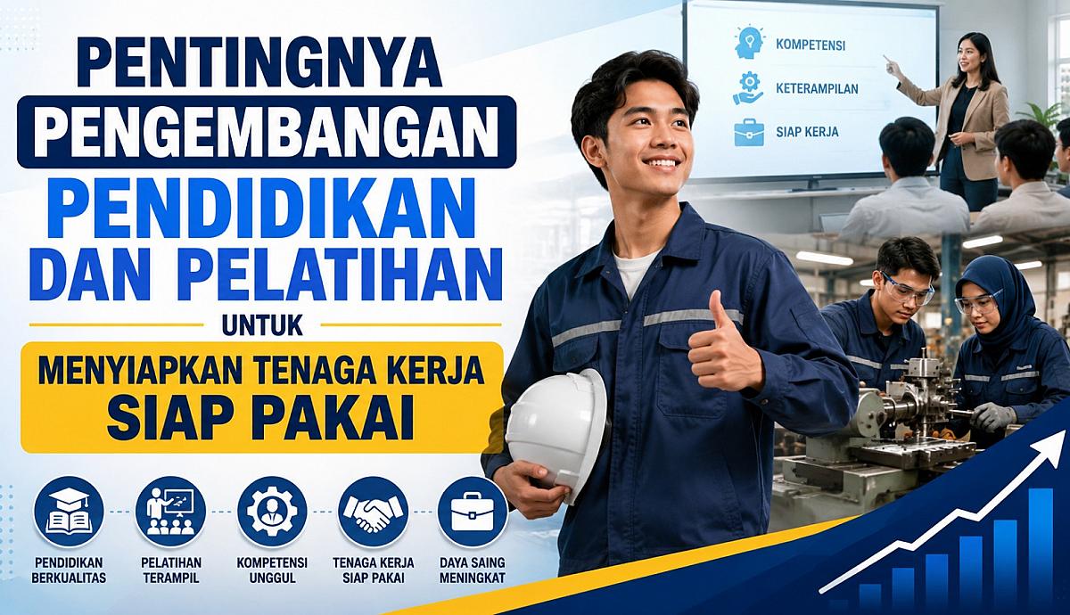Pentingnya Pengembangan Pendidikan dan Pelatihan untuk Menyiapkan Tenaga Kerja Siap Pakai