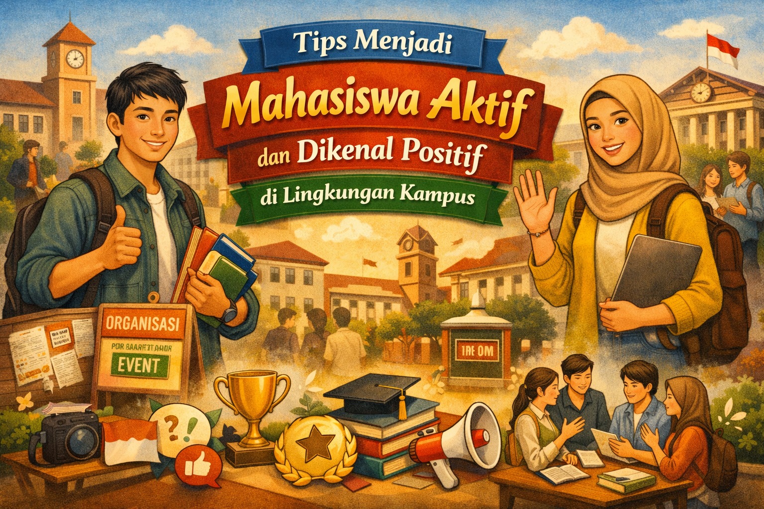 Tips Menjadi Mahasiswa Aktif dan Dikenal Positif di Lingkungan Kampus