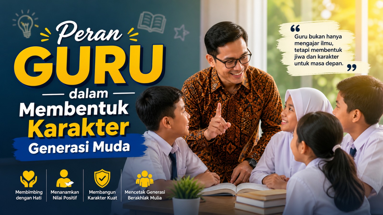 PERAN GURU DALAM MEMBENTUK KARAKTER GENERASI MUDA