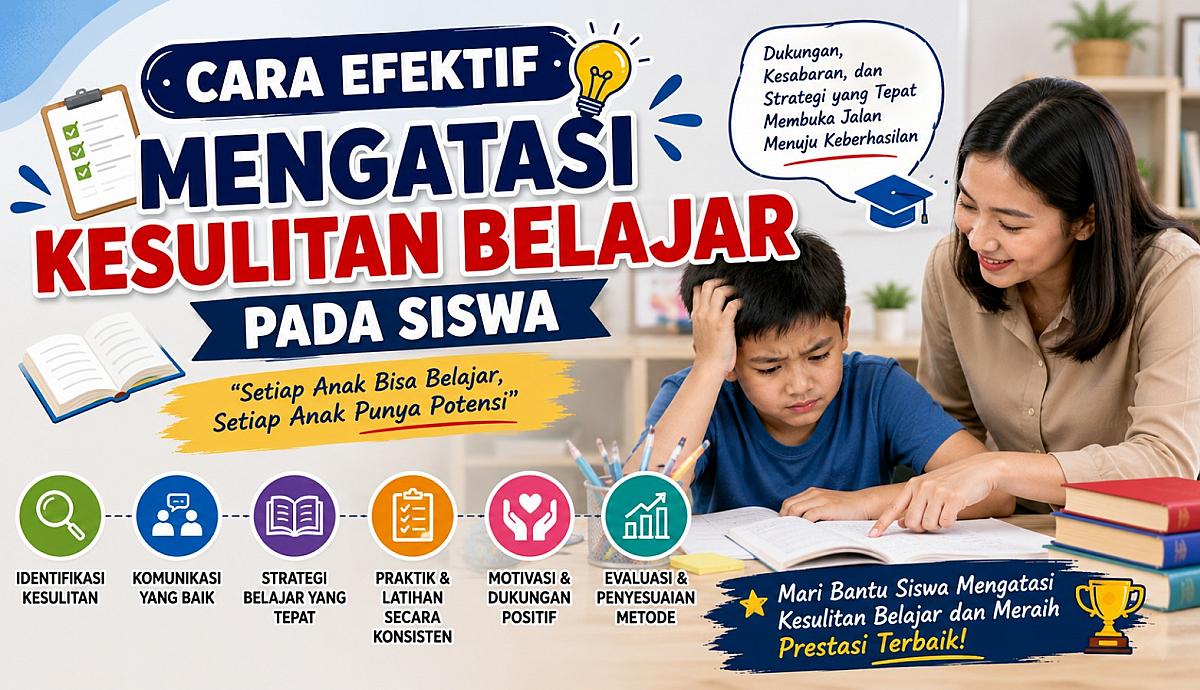 CARA EFEKTIF MENGATASI KESULITAN BELAJAR PADA SISWA