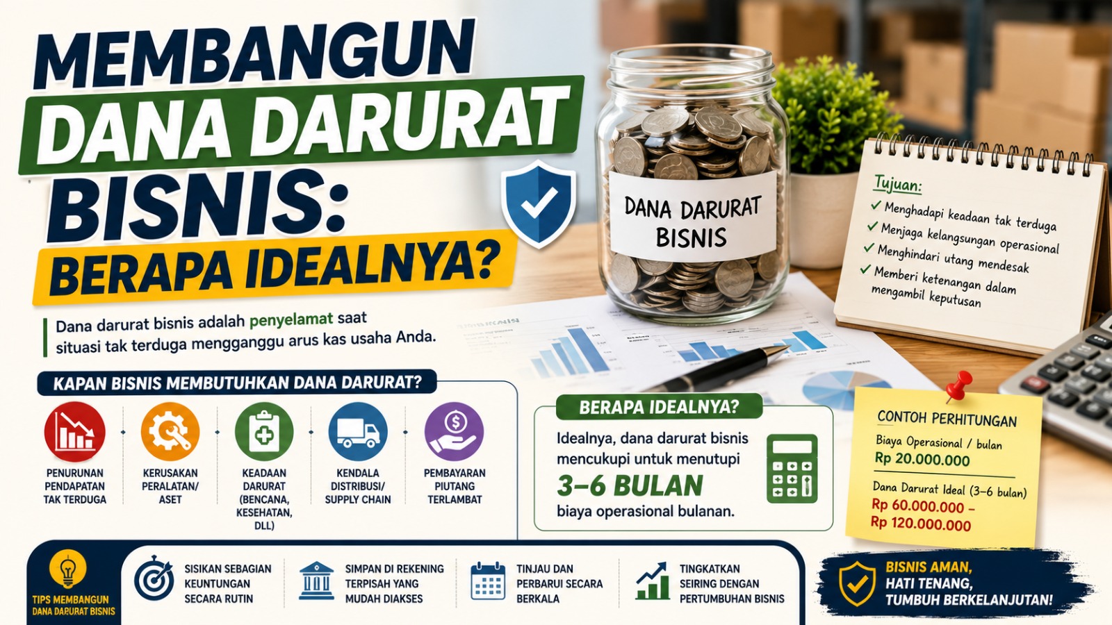 Membangun Dana Darurat Bisnis: Berapa Idealnya?