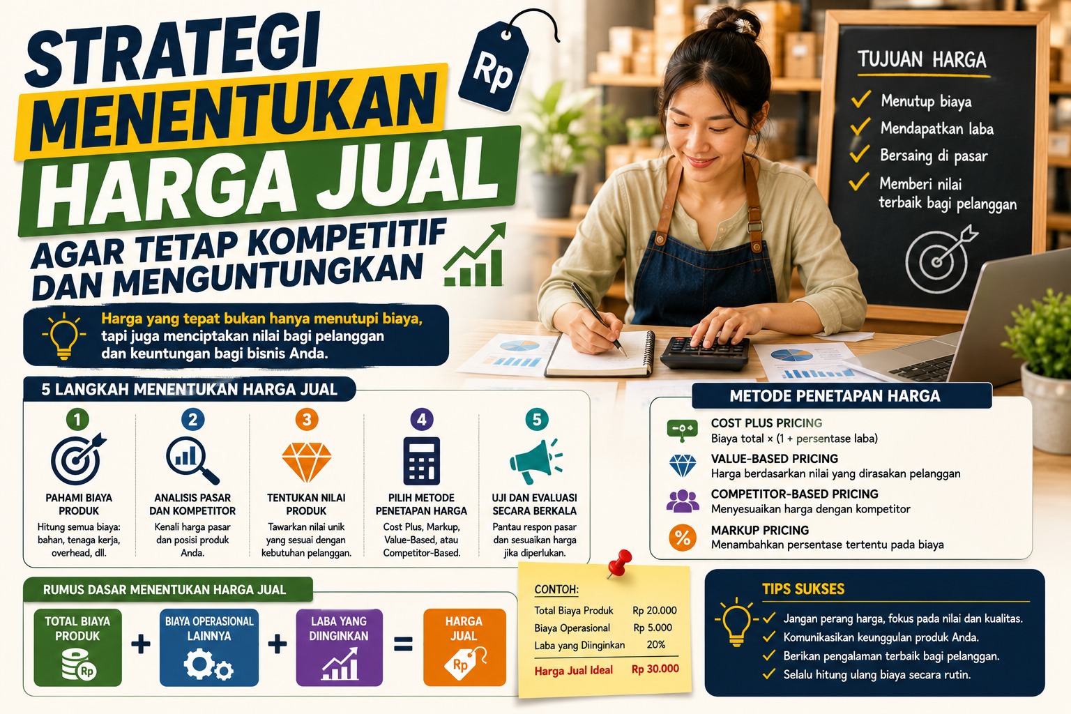 Strategi Menentukan Harga Jual agar Tetap Kompetitif dan Menguntungkan