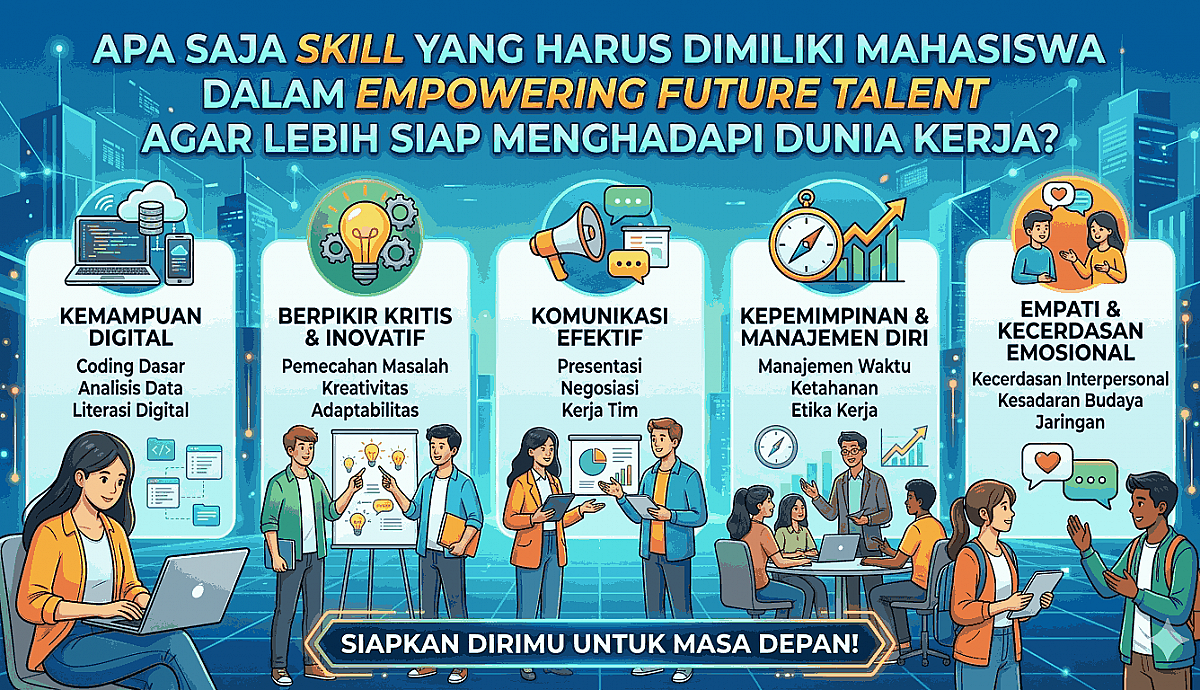 Apa Saja Skill yang Harus Dimiliki Mahasiswa dalam Empowering Future Talent agar Lebih Siap Menghadapi Dunia Kerja?