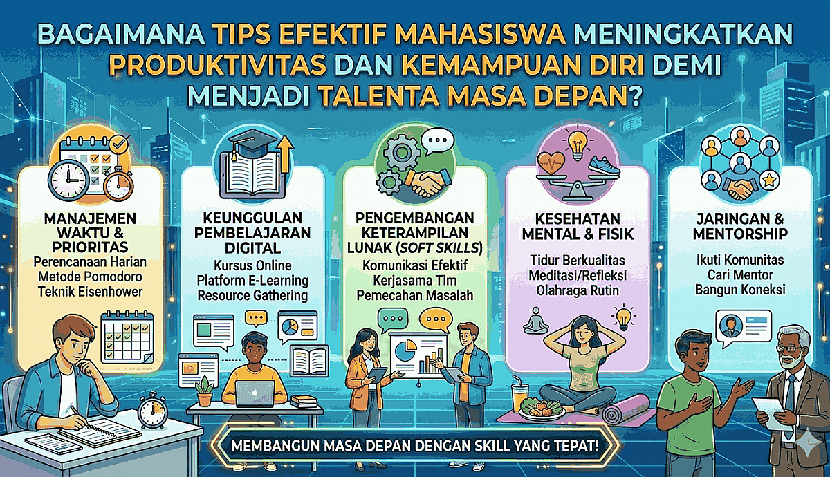 Bagaimana Tips Efektif Mahasiswa Meningkatkan Produktivitas dan Kemampuan Diri demi Menjadi Talenta Masa Depan?