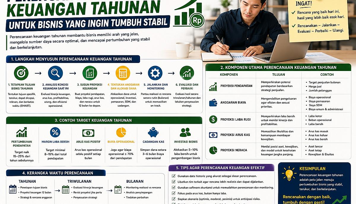 Perencanaan Keuangan Tahunan untuk Bisnis yang Ingin Tumbuh Stabil